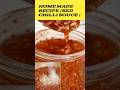 HOME MADE RECIPE RED CHILLI SOUCE Youtubeviralshort Food Recipe Cooking