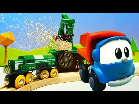 Spielzeugvideo mit Brio Toys und Leo Junior  - Wir bauen ein Sägewerk