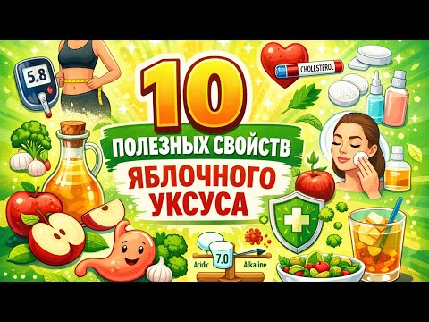 10 полезных свойств яблочного уксуса | Польза для сахара, веса и здоровья!