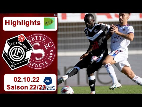 Highlights: FC Lugano vs Servette - Genf FC (02.10.2022)