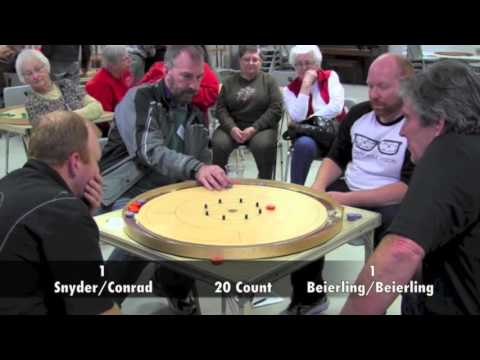 Crokinole 2015 Ontario Doubles Final - Snyder/Conrad v Beierling/Beierling