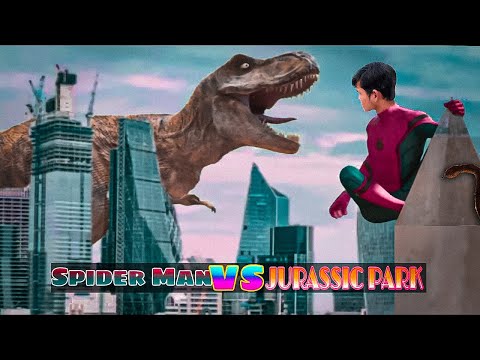 Dinosaur T-Rex vs Spider Man | Jurassic World Fan Film | No Way Home 2 Fam Movie |