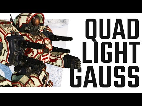 Quad Light Gauss Rifle Cyclops Build - Mechwarrior Online The Daily Dose #724
