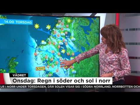 Så blir vädret till nationaldagen, avslutningen och studenten - Nyheterna (TV4)