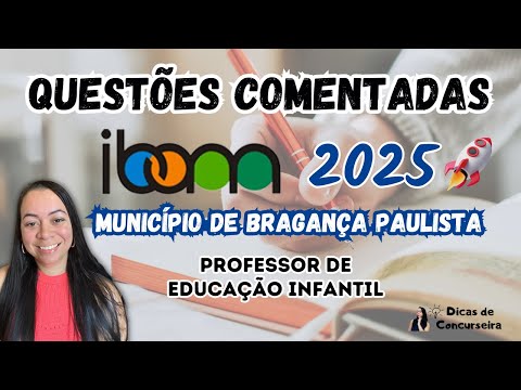 IBAM Questions 2025 - Higher Education | Bragança Paulista Exam (Portuguese)
