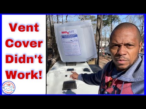 Maxxair vent cover installation and rv upgrade tutorial ~ POA vlog