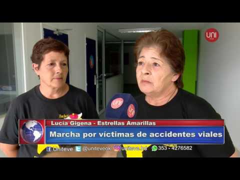 Marcha por víctimas de accidentes viales