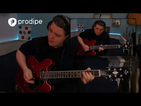 Демонстрация звучания полуакустической гитары Prodipe HB85