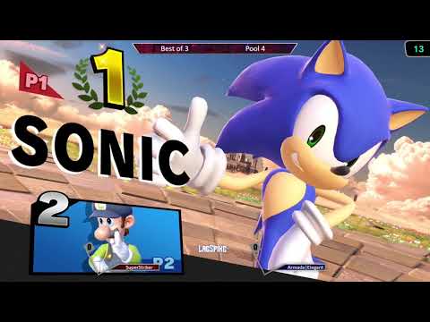 Lagspike 34 - Pool 4 - SuperStriker (Sonic) vs Armada | Elegant (Luigi)
