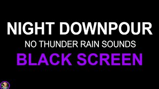 Heavy Rain On Tin Roof, Black Screen Rain No Thunder, Soothing Relaxation, Rain No Ads, Tin Rain