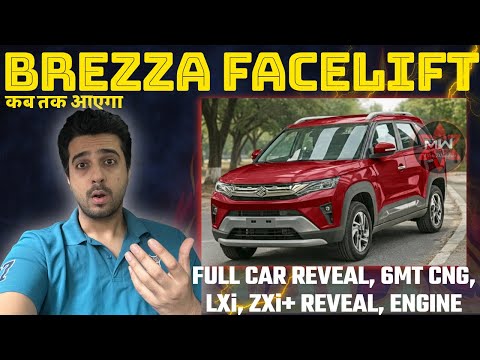 CONFIRMED ❤️‍🔥 MARUTI SUZUKI BREZZA FACELIFT 🚀 FULL LOOK + ALLOYS + INTERIOR REVEAL