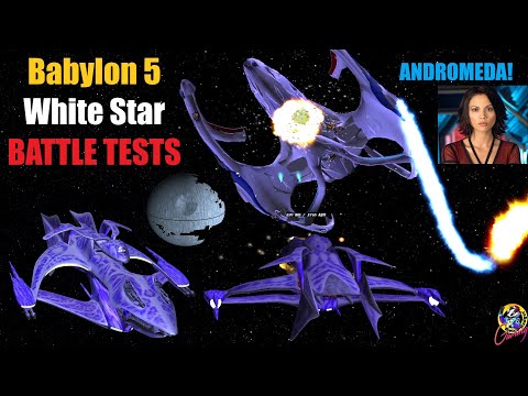 Babylon 5 White Star VS Andromeda, Star Destroyer, Death Star -  BATTLE TESTS - Star Trek Starships