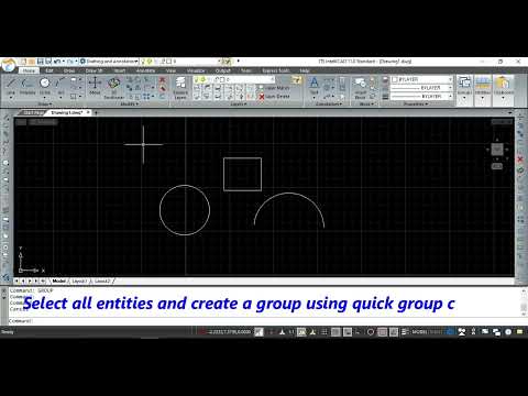 Create a group using individual  entities in JTS IntelliCAD 11