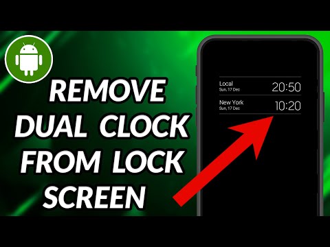 How To Remove Dual Clock From Lock Screen Samsung