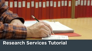 Research Services Tutorial