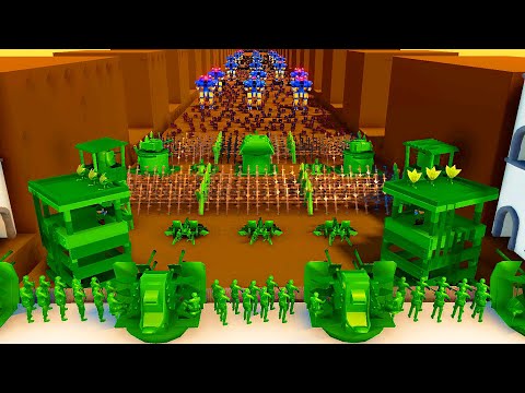 Can Army Men hold BRIDGE FORTRESS vs ALIEN INVASION?! - Attack on Toys
