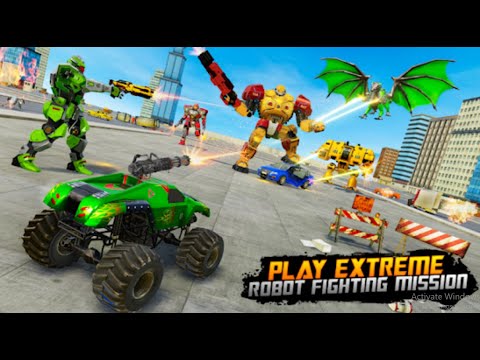 Monster Truck Robot Wars – New Dragon Robot Gameplay | Android Games Walkthrough