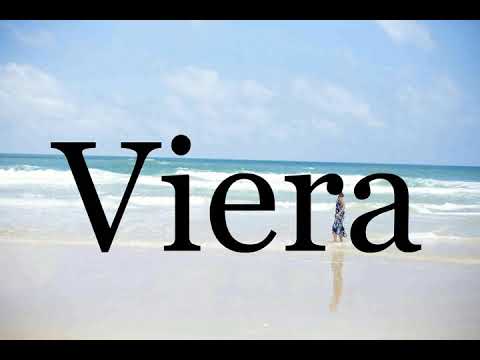 How To Pronounce Viera🌈🌈🌈🌈🌈🌈Pronunciation Of Viera