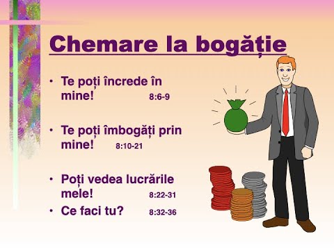 Daniel Brânzei:  Chemarea (4) ...  la bogăție