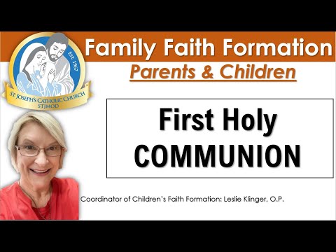 A Guide to Your First holy Communion