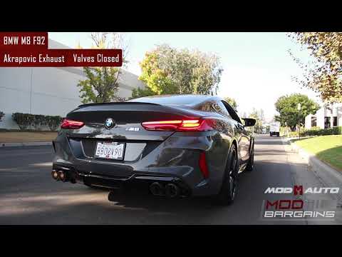 Exhaust Notes: Akrapovic BMW M8 F92