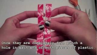 How To Make Recycled Plastic Bottle Earrings - Tutorial