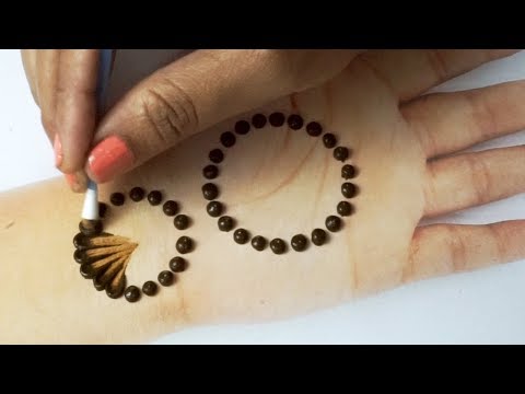 hand mehndi design using cotton bud by beauty zing