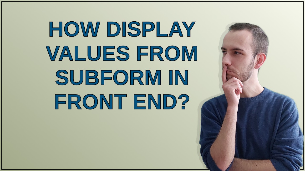Joomla: How display values from subform in front end?