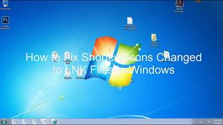 how to fix Shortcut Icons Changed to LNK Files in Windows 7 8 10