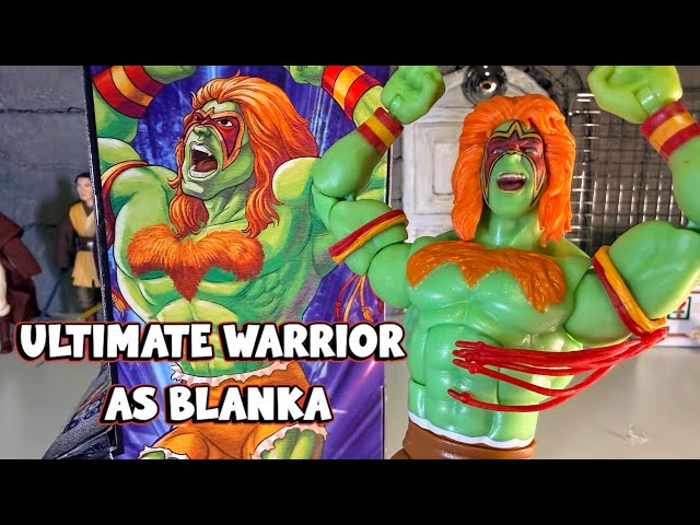 Vídeo relacionado con WWE Mattel x Street Fighter Ultimate Warrior As Blanka Figura de acción, serie de lucha libre coleccionable de élite de 6 pulgadas, altamente articulada con accesorios, a partir de 8 años, JLD78