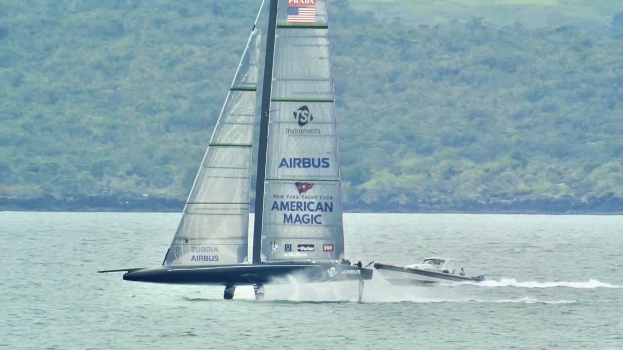 2021 America's Cup: American Magic's training.