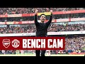 BENCH CAM | Arsenal vs Manchester United (3-1) | All the action and reactions!