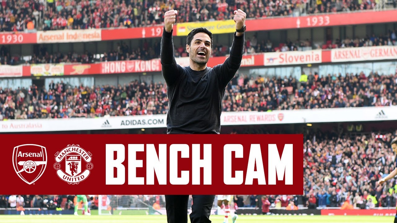 BENCH CAM | Arsenal 3-1 Manchester United | All the action and reactions!