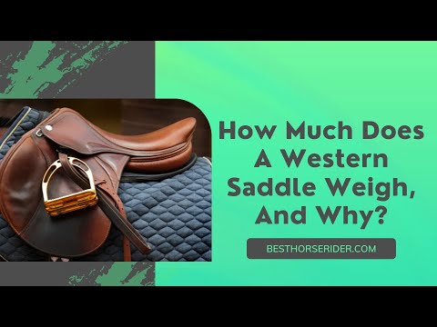 , title : 'How Much Does A Western Saddle Weigh, And Why?'