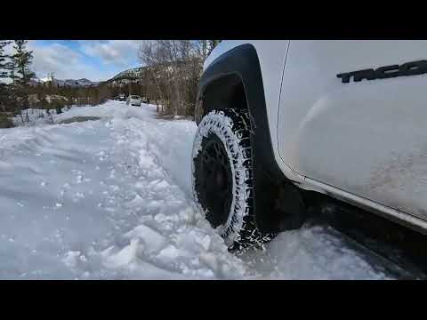 3rd Generation Tacoma on TOYO AT3s Winter Snow