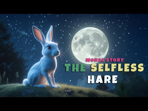 The Selfless Hare 🐇🌕 | A Heartwarming Jataka Tale for Kids