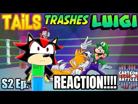 Shadow Reacts To - Tails Trashes Luigi - Cartoon Beatbox Battles DT