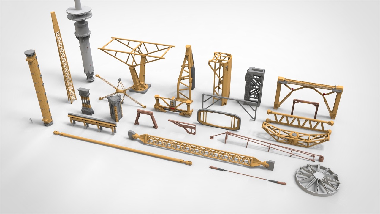 Kit di architettura fantascientifica 28 Modello 3D