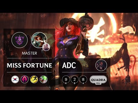 Miss Fortune ADC vs Lucian - KR Master Patch 9.17