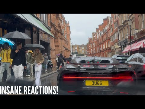 Driving a $3.5M Bugatti Chiron Sport In London Rain - London STOPS To Watch!