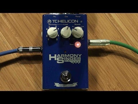 TC-Helicon Harmony Singer Vocal Harmony/Reverb Pedal - Sweetwater Sound