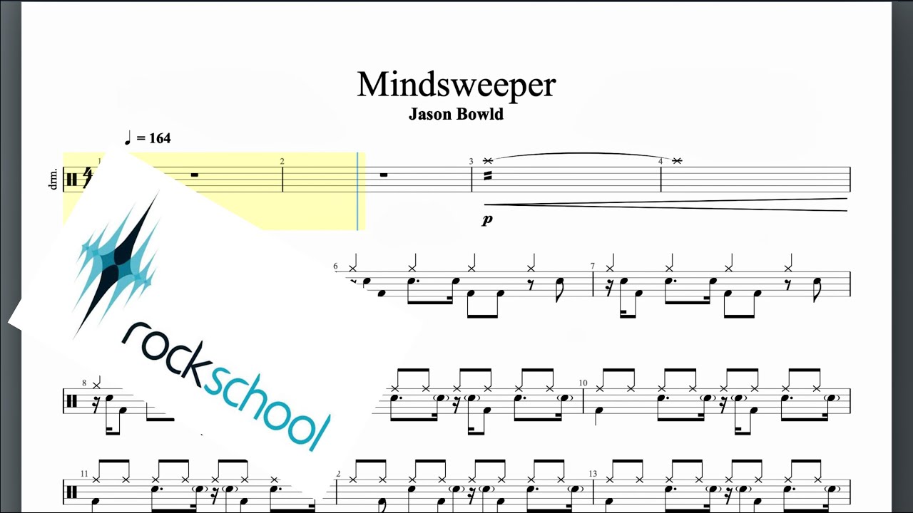 Mindsweeper Rockschool Grade 6 Drums