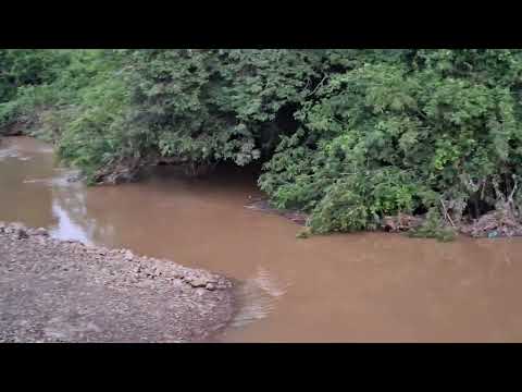 Primeira cheia do rio caiçara frecheirinha Ceará 