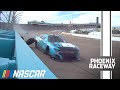 Corey LaJoie pounds wall, loses a wheel and tire at Phoenix | NASCAR
