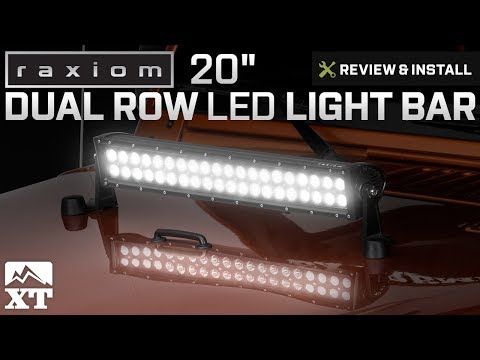 Jeep Wrangler Raxiom 20" Dual Row LED Light Bar (1987-2017 YJ, TJ, JK) Review & Install