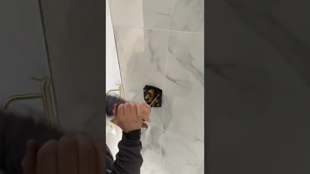 Installing the Crosswater MPRO brushed brass shower kit