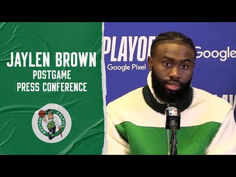 Jaylen Brown Postgame Press Conference ' Game 4 ' Boston Celtics at Brooklyn Nets