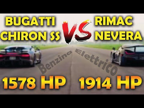 BUGATTI CHIRON vs RIMAC NEVERA | il FUTURO è super POTENTE