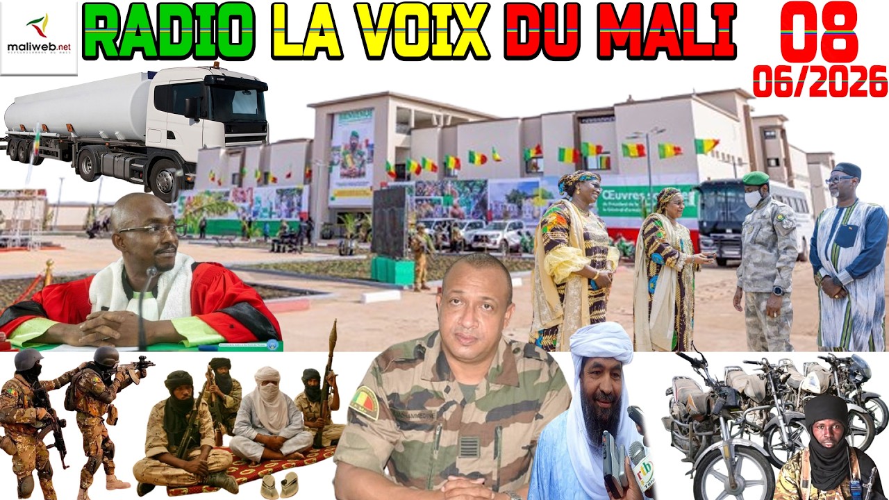 La Revue de Presse de la RADIO LA VOIX DU MALI du 08 Juin 2026