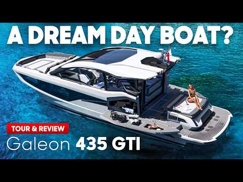 Inside the Yacht That Turns Into a Floating Beach Club - Galeon 435 GTI